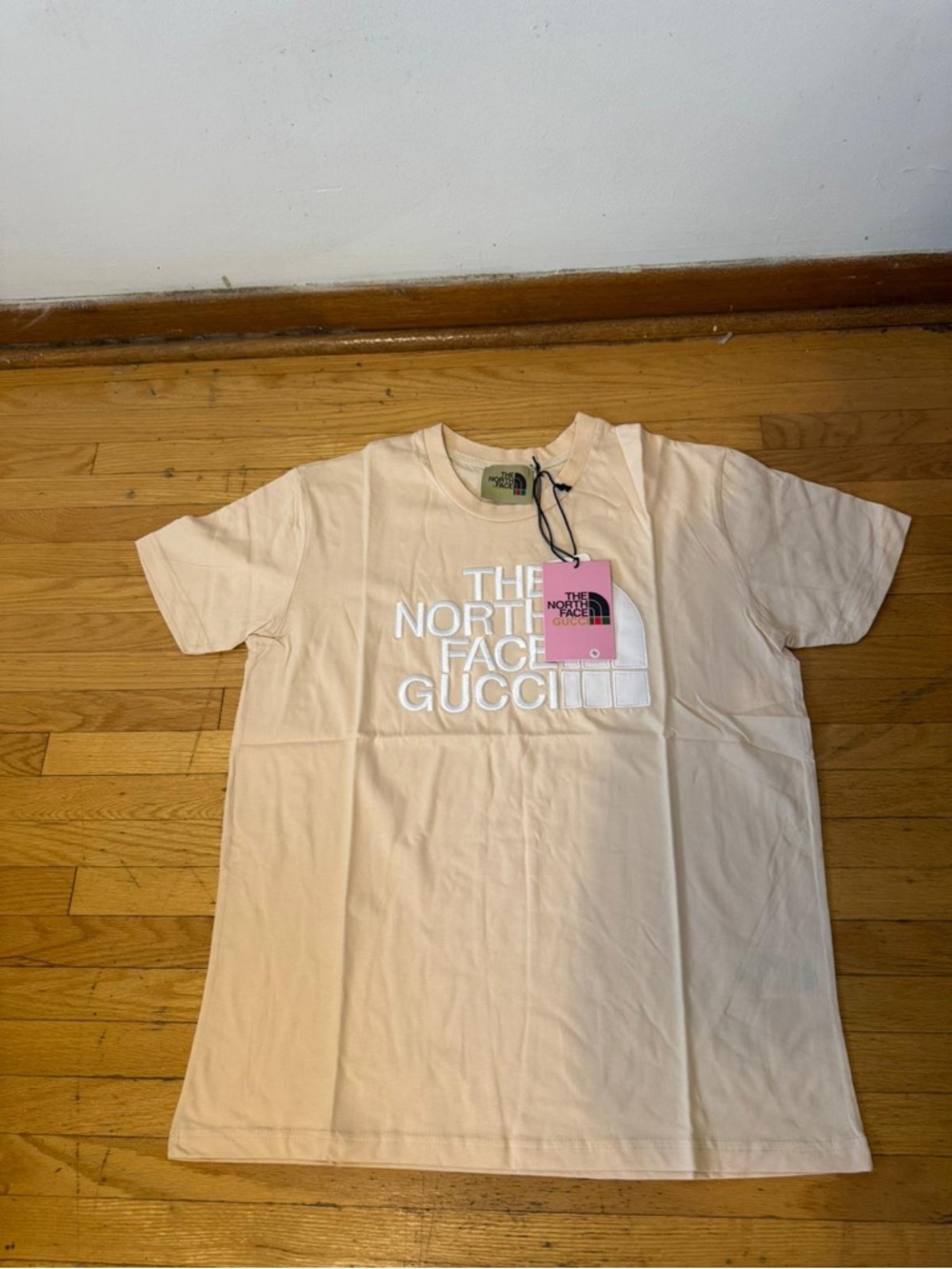 The North Face x Gucci Logo Tee in Pale Peach